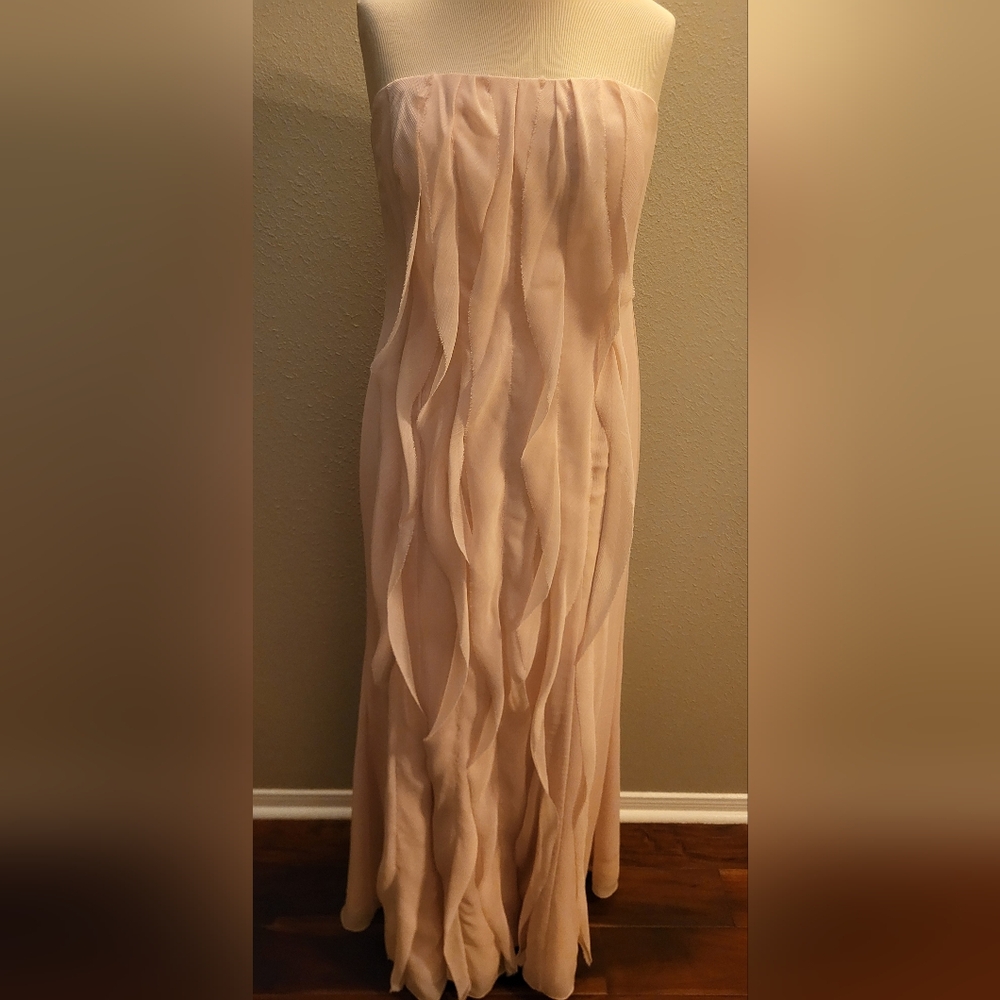 White by Vera Wang Strapless Cream Gown